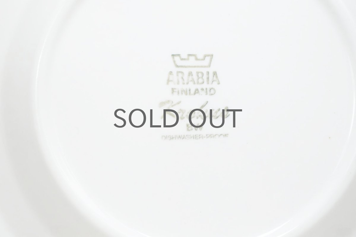 画像4: 北欧ビンテージ食器/ARABIA/アラビア/Krokus/クロッカス/ブラック＆ホワイト/17cmプレート (4)