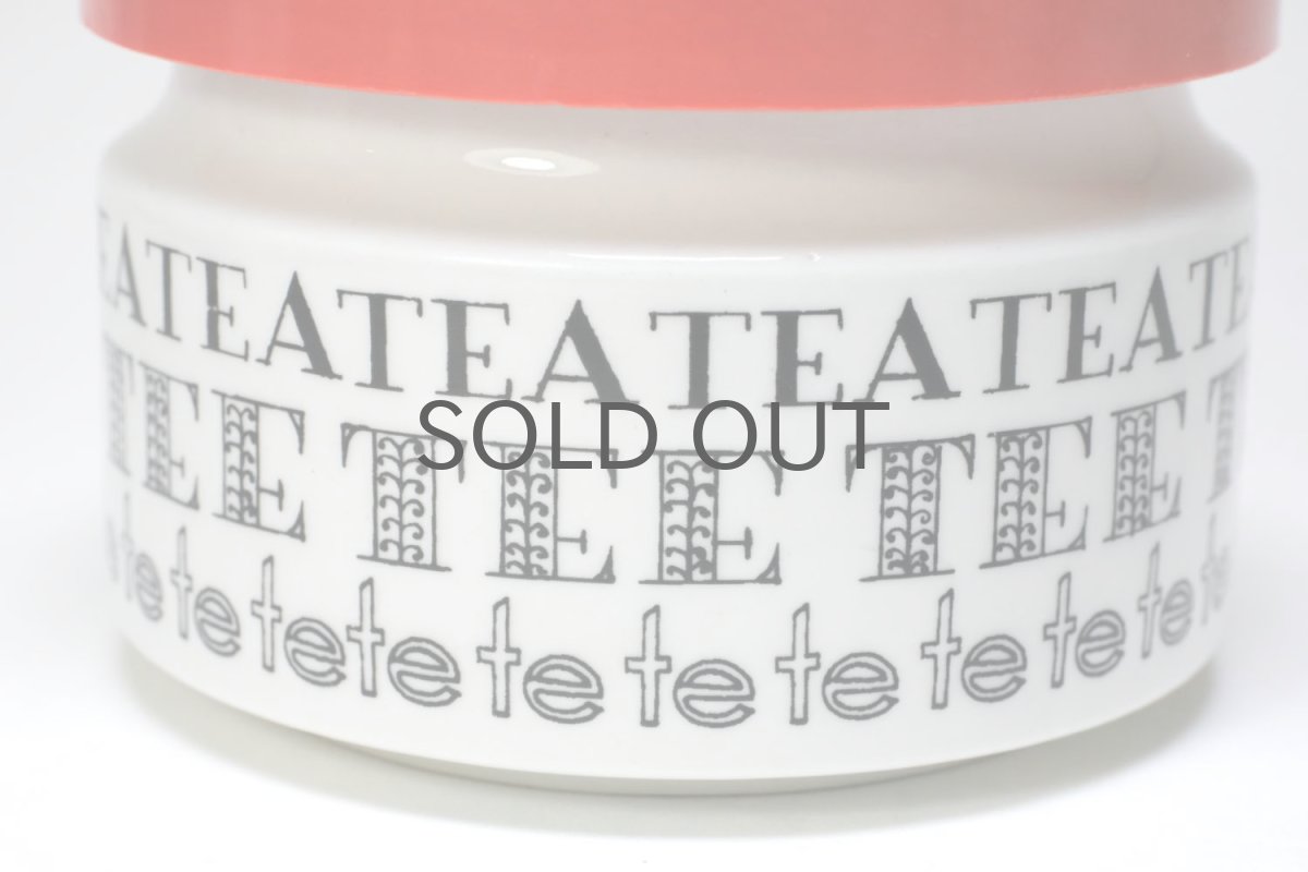 画像2: ARABIA/アラビア/陶製/ティーキャニスター/レッド (2)