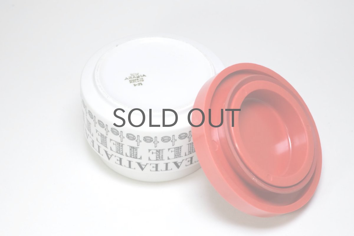 画像7: ARABIA/アラビア/陶製/ティーキャニスター/レッド (7)