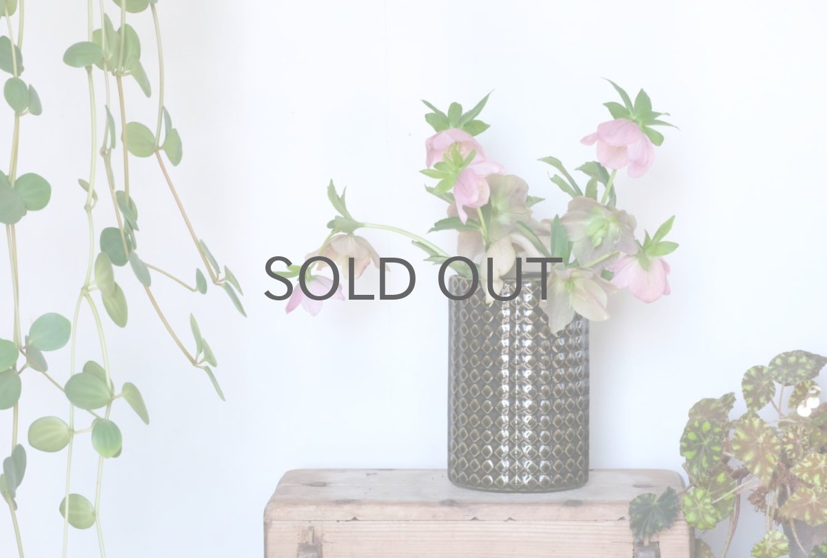 画像7: 北欧ビンテージ/ARABIA/アラビア/Kaarina Aho/カーリナ・アホ/Harlekiini/ベース/ダークオリーブブラウン/高さ16cm (7)