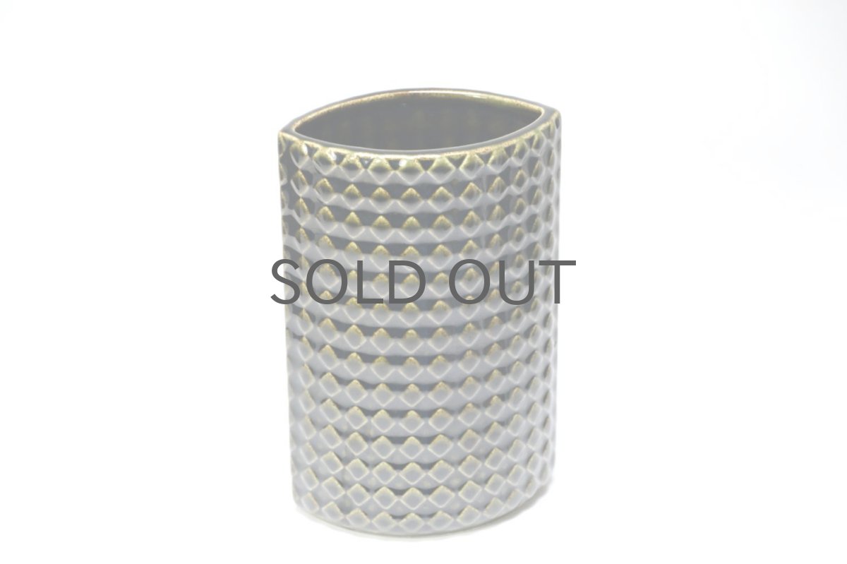 画像3: 北欧ビンテージ/ARABIA/アラビア/Kaarina Aho/カーリナ・アホ/Harlekiini/ベース/ダークオリーブブラウン/高さ16cm (3)