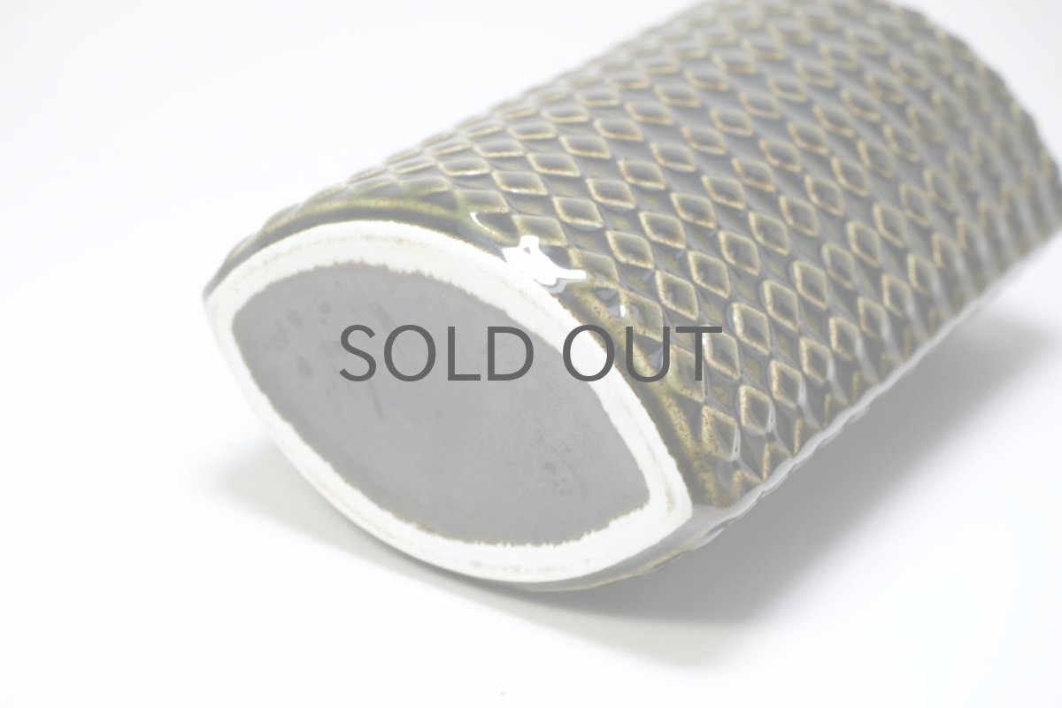 画像5: 北欧ビンテージ/ARABIA/アラビア/Kaarina Aho/カーリナ・アホ/Harlekiini/ベース/ダークオリーブブラウン/高さ16cm (5)