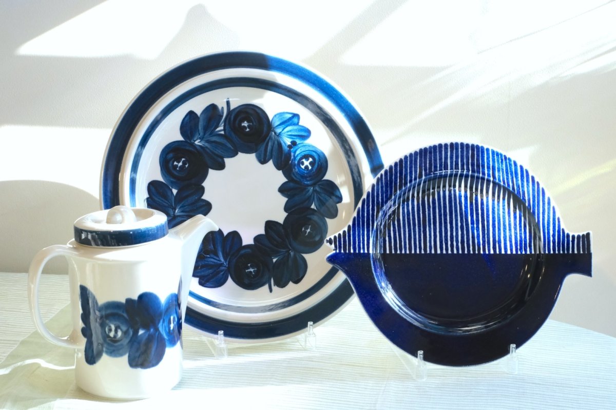 画像8: 北欧ビンテージ/ARABIA/アラビア/Sモデル/Anemone/大皿/ アネモネ/33cmプレート (8)