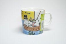 画像1: No.12 ARABIA/ムーミンマグ/2014年/夏マグ/ニブリングとトゥティッキーの航海/廃盤/箱あり/未使用品 (1)