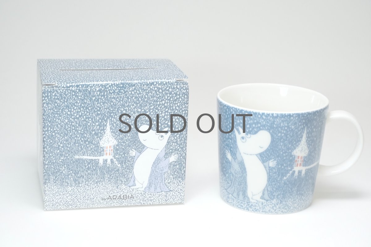 画像4: No.2 −３ARABIAムーミンマグ/2018年/冬/ライトスノーフォール/Light Snowfall/廃盤/箱あり/未使用品 (4)