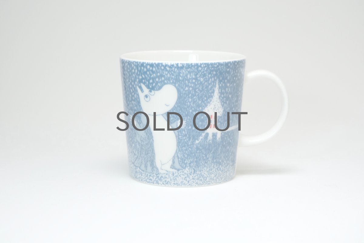 画像1: No.2 −３ARABIAムーミンマグ/2018年/冬/ライトスノーフォール/Light Snowfall/廃盤/箱あり/未使用品 (1)