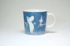 画像1: No.2 −３ARABIAムーミンマグ/2018年/冬/ライトスノーフォール/Light Snowfall/廃盤/箱あり/未使用品 (1)