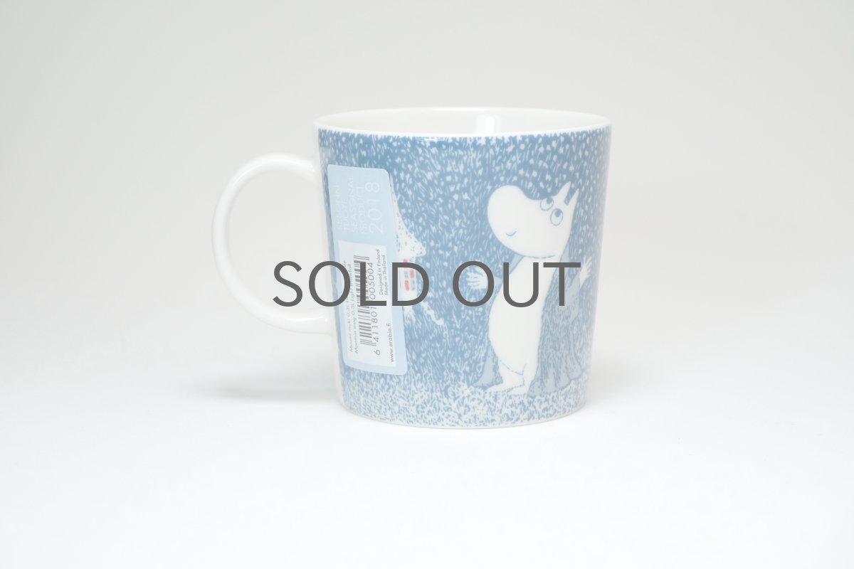 画像3: No.2 −３ARABIAムーミンマグ/2018年/冬/ライトスノーフォール/Light Snowfall/廃盤/箱あり/未使用品 (3)