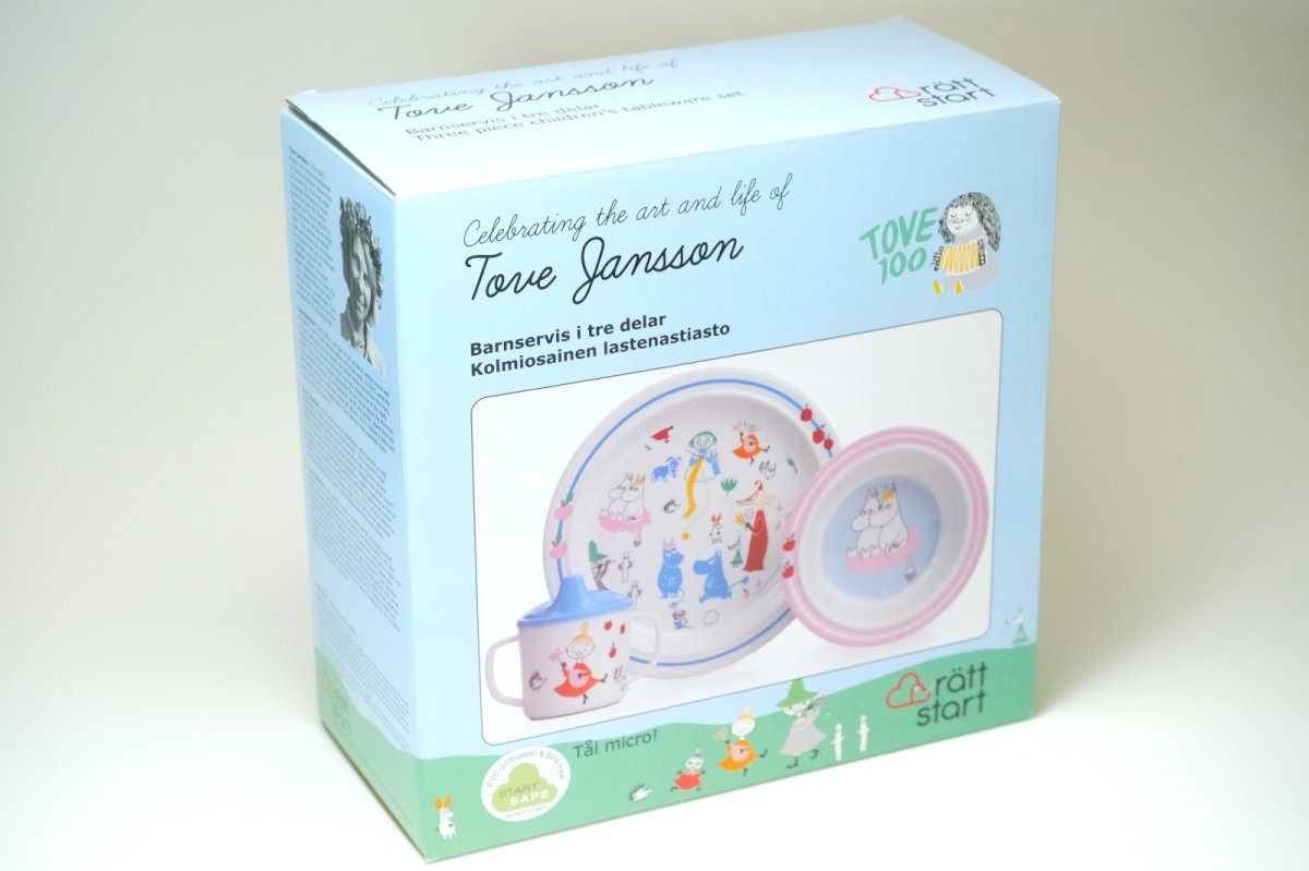 画像2: No.2-7 トーベ生誕100周年記念 /Ratt Start社製/Tove100チルドレンセット/ベビー食器セット/箱入り/未使用品 (2)