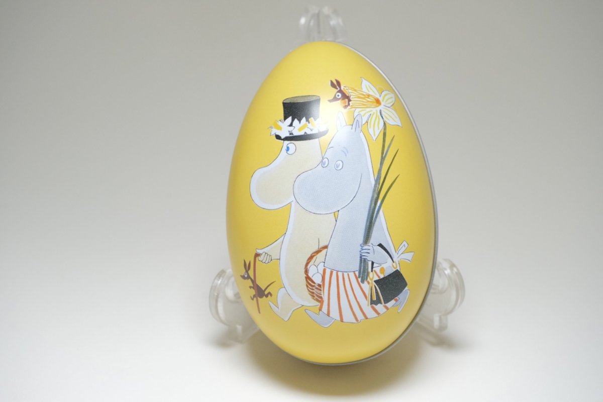 画像1: No.2-11 トーベ生誕100周年記念 /イースターエッグ/molli toys/缶容器/イエロー/未使用品 (1)