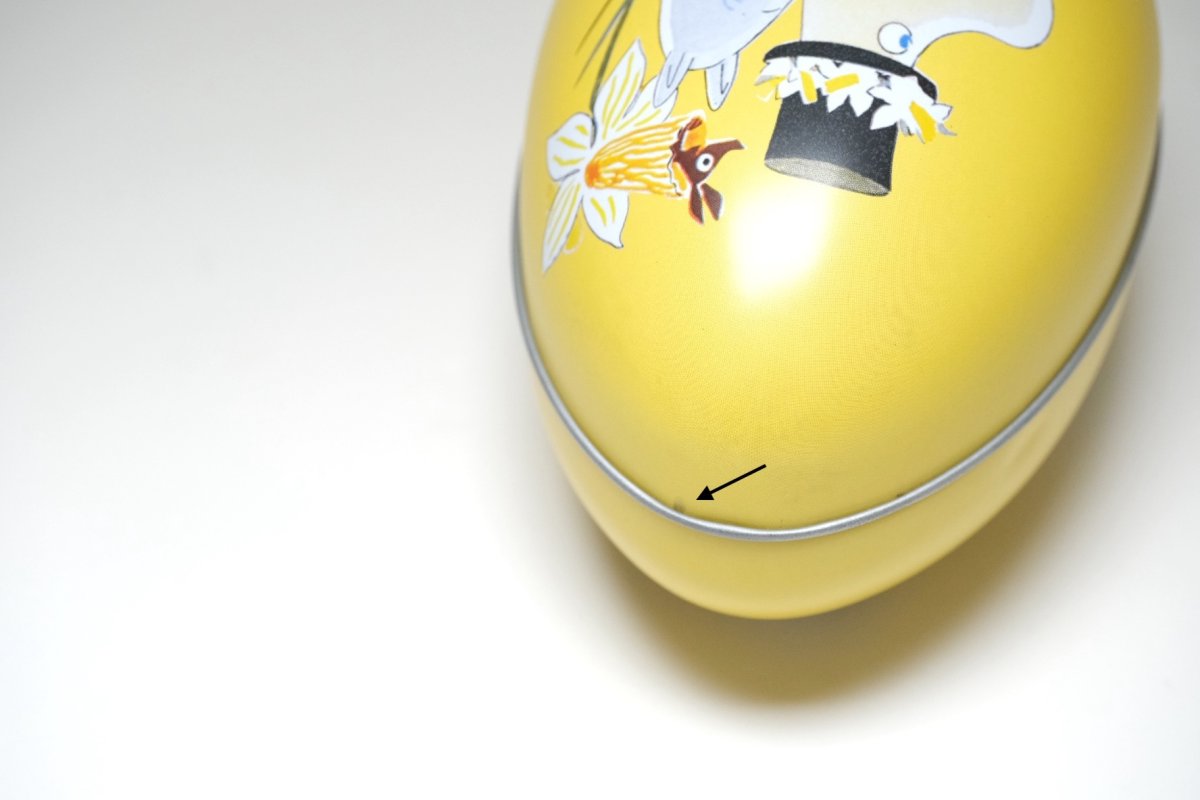 画像4: No.2-11 トーベ生誕100周年記念 /イースターエッグ/molli toys/缶容器/イエロー/未使用品 (4)