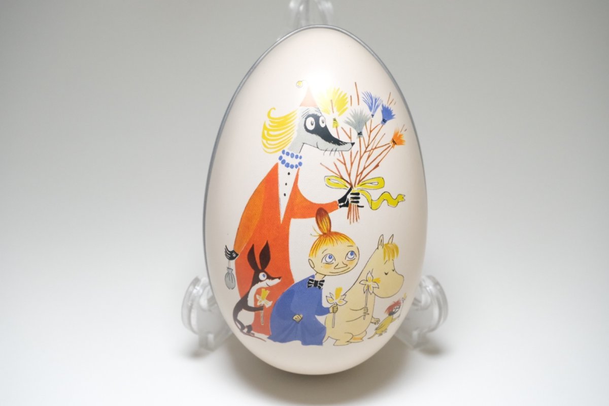 画像1: No.2-12 トーベ生誕100周年記念 /イースターエッグ/molli toys/缶容器/ベージュ/未使用 (1)