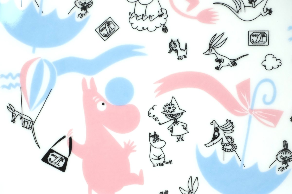 画像2: No.2-20  ストックマン150周年記念 /2012年/ムーミンコラボ/プレート/アラビア/未使用 (2)