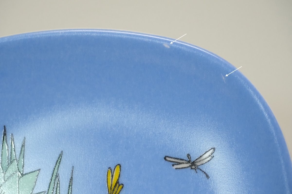 画像3: No.2-26 　ARABIA/アラビア/ムーミン廃盤/ムーミンミニウォールプレート/Little My swims/リトルミィスイム/1991-1994年製造 (3)