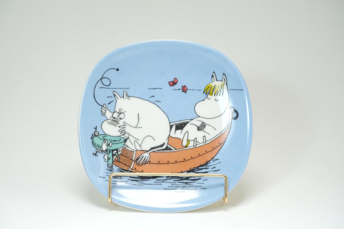 画像1: No.2-27 　ARABIA/アラビア/ムーミン廃盤/ムーミンミニウォールプレート/Engine ploblems/エンジンプロブレム/未使用品/1991-1997年製造 (1)