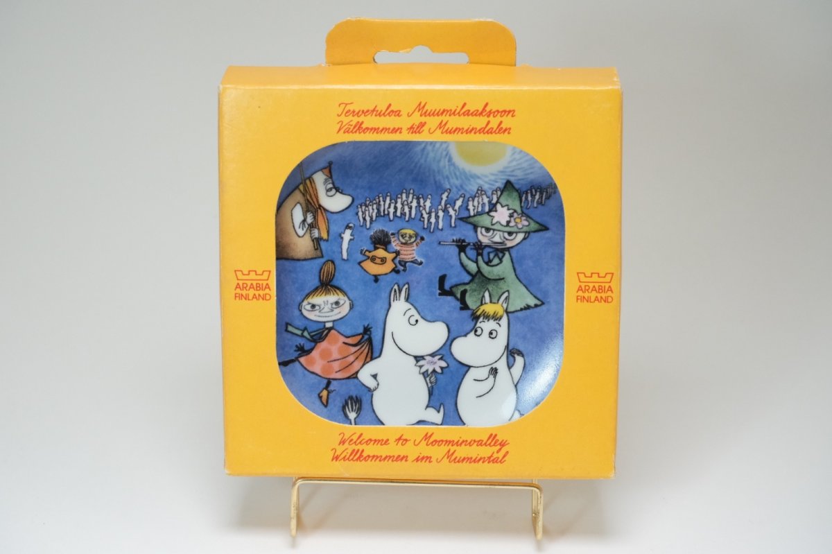画像1: No.2-30 　ARABIA/アラビア/ムーミン廃盤/ムーミンミニウォールプレート/Ball/バル/箱付き/2005-2007年製造 (1)