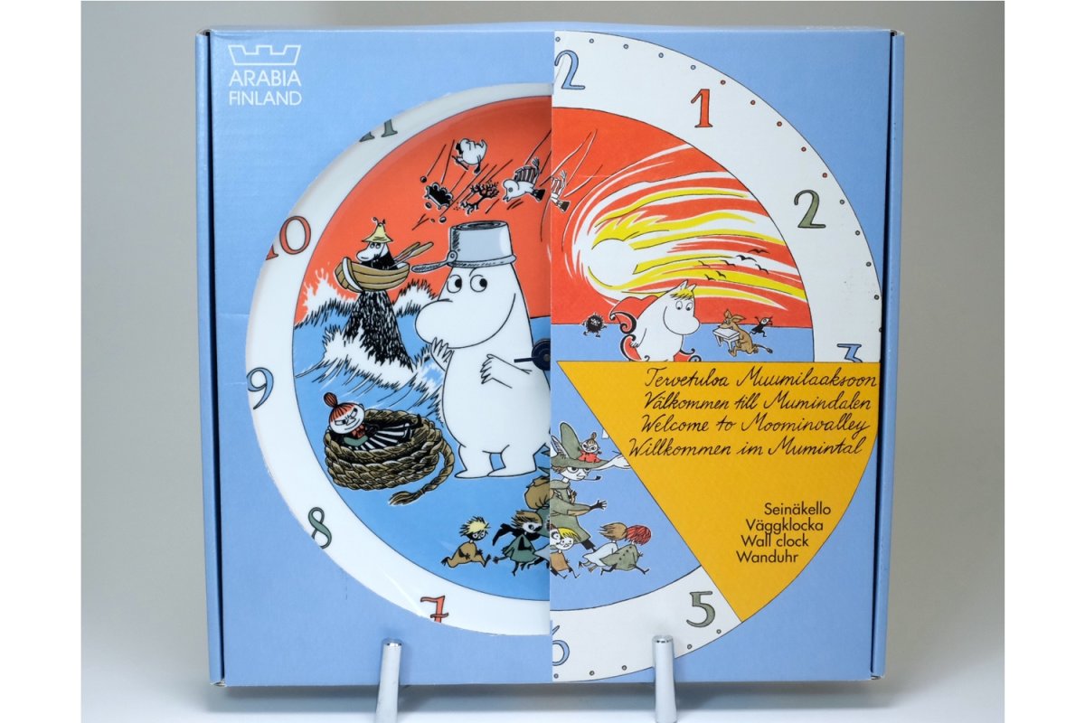 画像4: No.2-34　ARABIA/アラビア/ムーミン廃盤/2005-07年/Comet in Moominland/コメットインムーミンランド/壁掛け時計/箱入り (4)