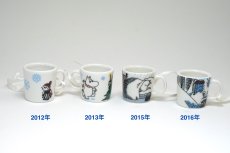 画像1: No.2-43　ARABIA/アラビア/ムーミン廃盤/ミニマグ/クリスマスオーナメント/4個セット/2012,13,15,16年 (1)