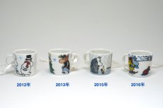 画像2: No.2-43　ARABIA/アラビア/ムーミン廃盤/ミニマグ/クリスマスオーナメント/4個セット/2012,13,15,16年 (2)