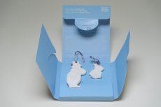 画像2: No.2-41　ARABIA/アラビア/ムーミン廃盤/Winter forest/2012年/陶器のクリスマスオーナメント/パパ＆ミィ/オリジナルカパッケージ/未使用品 (2)