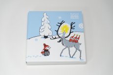 画像1: No.2-41　ARABIA/アラビア/ムーミン廃盤/Winter forest/2012年/陶器のクリスマスオーナメント/パパ＆ミィ/オリジナルカパッケージ/未使用品 (1)