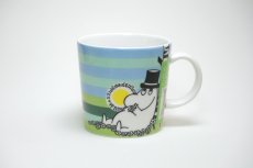 画像1: No.4 ARABIA/ムーミンマグ/2009年/夏マグ/シエスタ/お昼寝/ムーミンパパ/廃盤/箱無し/未使用品 (1)