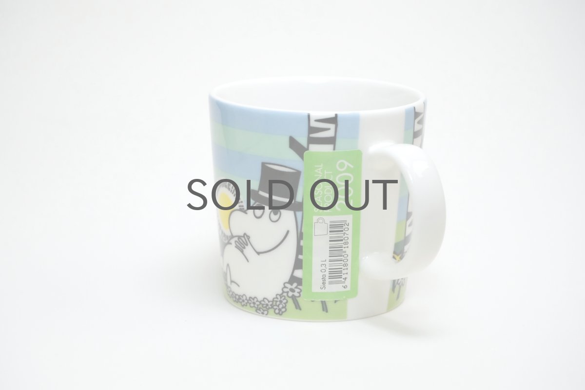 画像3: No.4 ARABIA/ムーミンマグ/2009年/夏マグ/シエスタ/お昼寝/ムーミンパパ/廃盤/箱無し/未使用品 (3)