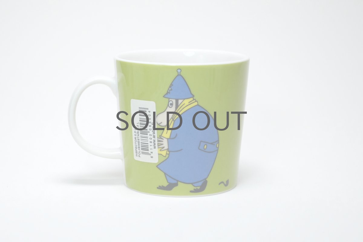 画像2: No55 ARABIA/ムーミンマグ/2009~2020年/インスペクター/署長さん/廃盤/箱なし/未使用品 (2)