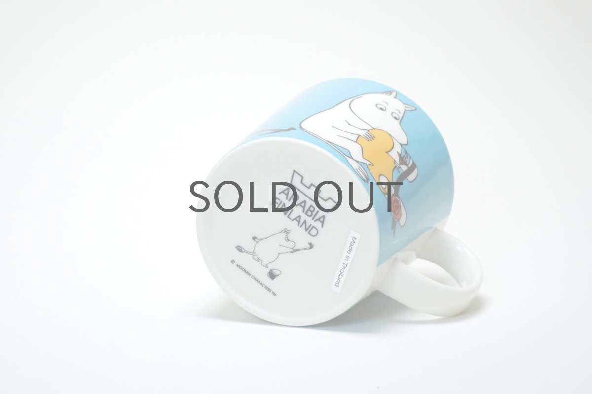 画像3: No57 ARABIA/ムーミンマグ/2013~2018年/ムーミントロール ターコイズ/箱あり/未使用品 (3)