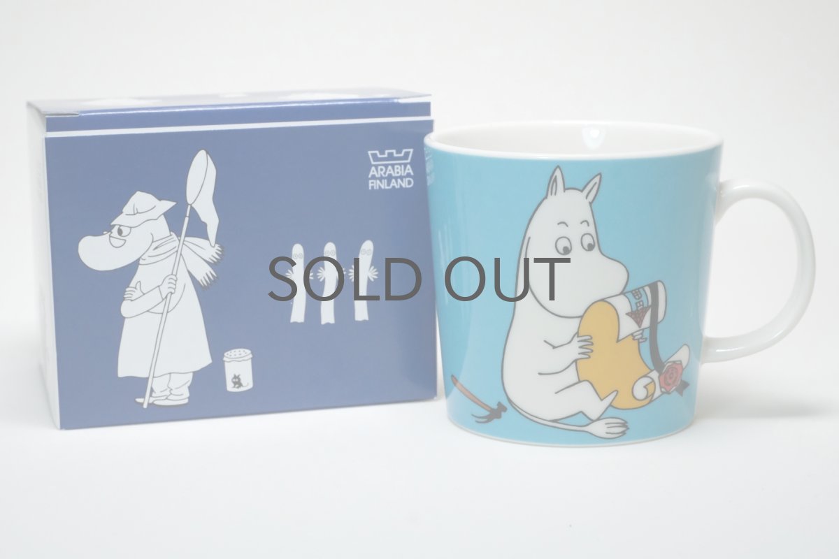 画像4: No57 ARABIA/ムーミンマグ/2013~2018年/ムーミントロール ターコイズ/箱あり/未使用品 (4)