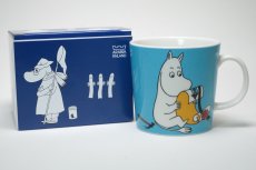 画像4: No57 ARABIA/ムーミンマグ/2013~2018年/ムーミントロール ターコイズ/箱あり/未使用品 (4)