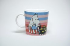 画像2: No.6 ARABIA/ムーミンマグ/2010年/夏マグ/ローズガーデン/Rose Garden/ムーミンママ/廃盤/箱無し/未使用品 (2)