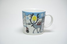 画像1: No.9 ARABIA/ムーミンマグ/2012年/冬マグ/ウィンターフォレスト/廃盤/スペシャルボックス付き (1)