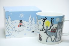 画像5: No.9 ARABIA/ムーミンマグ/2012年/冬マグ/ウィンターフォレスト/廃盤/スペシャルボックス付き (5)