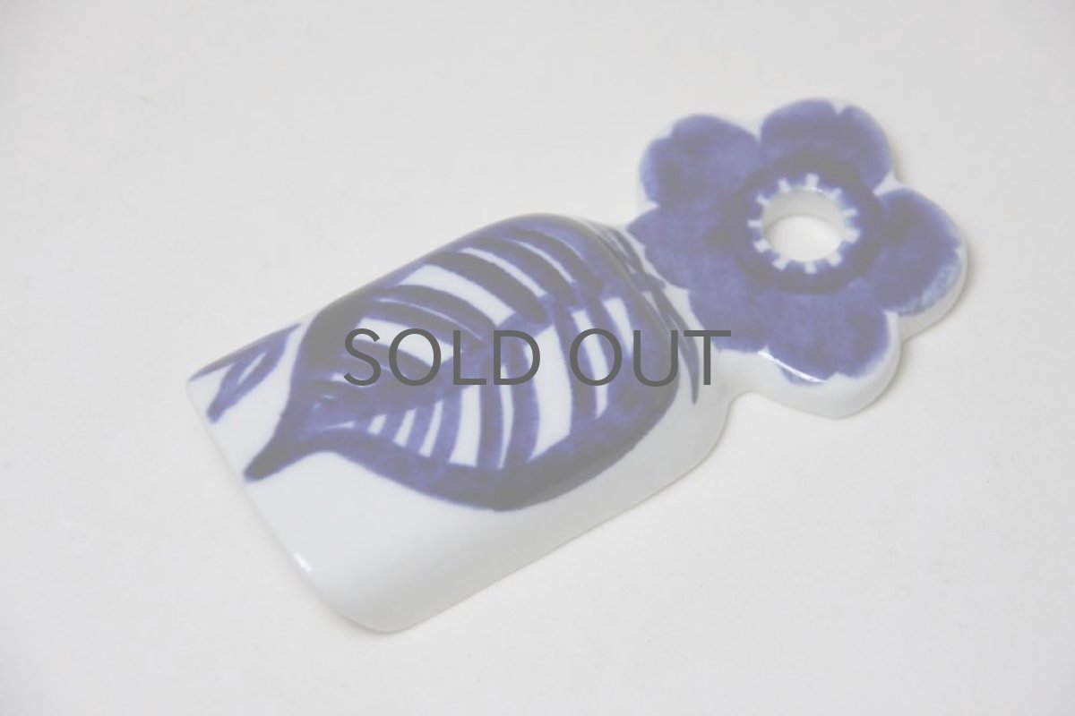 画像2: 北欧食器ヴィンテージ/ARABIA/アラビア Gunvor Olin-Gronqvist メジャースプーン ブルー (2)