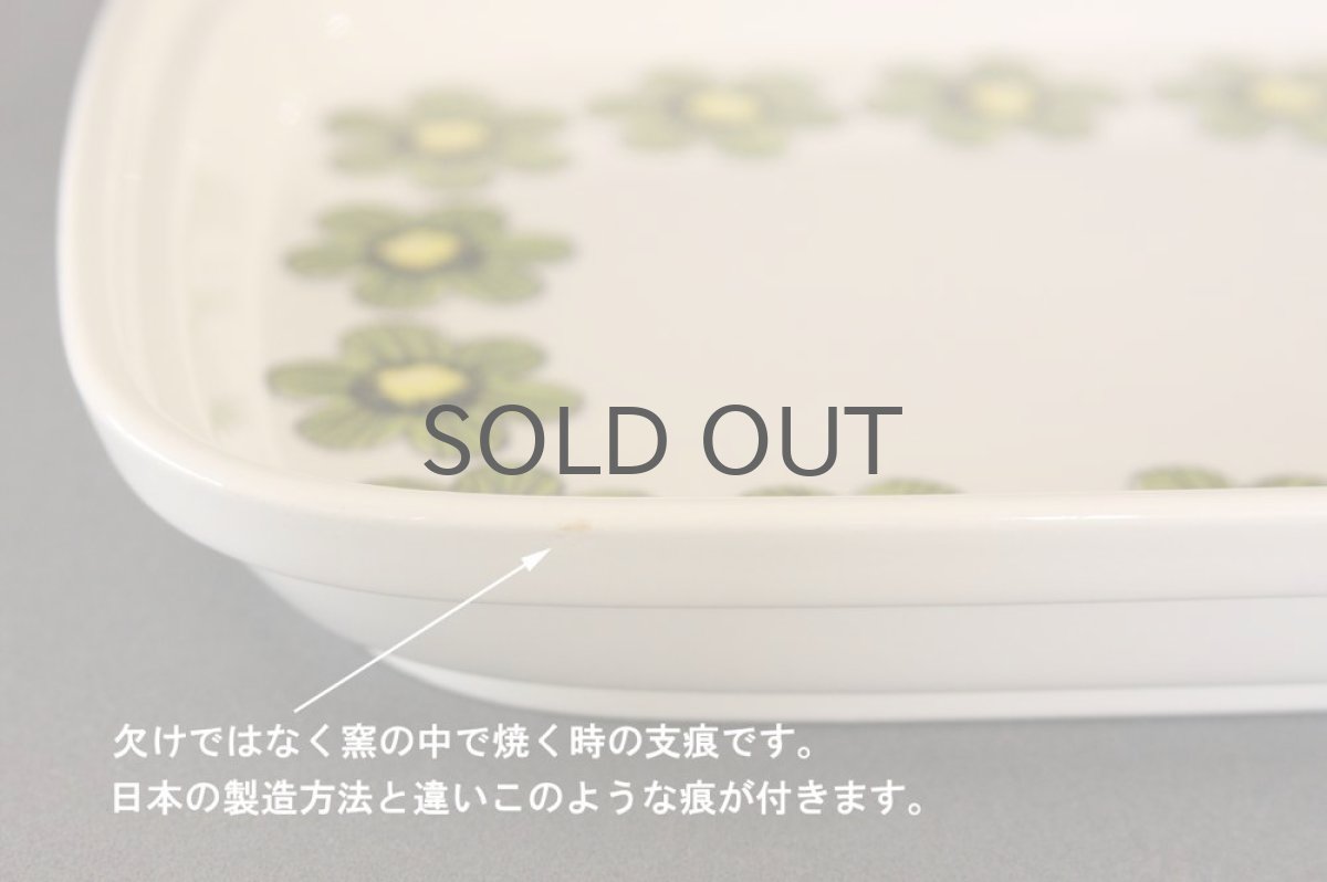 画像3: ARABIA アラビア Primaveraプリマベーラ スクエアープレート (3)