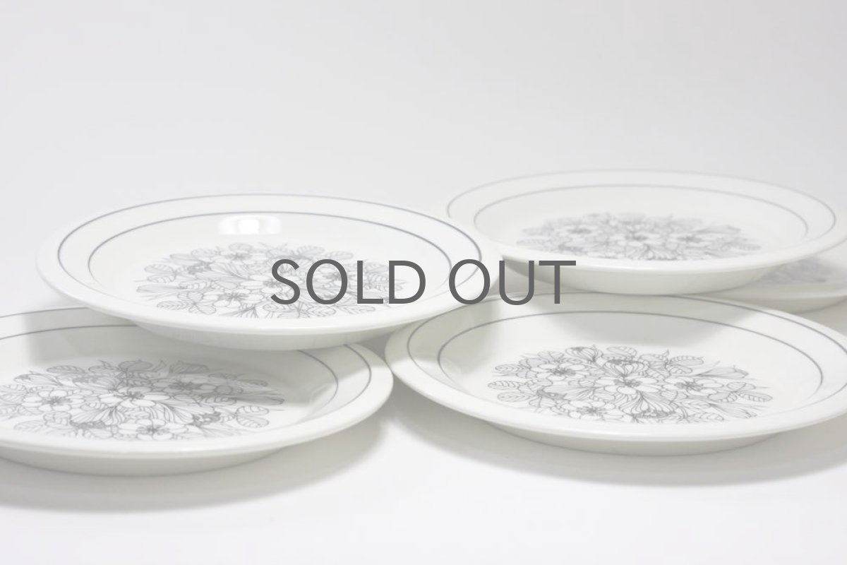 画像7: ARABIA/アラビア/Krokus/クロッカス/プレート17cm/ブラック＆ホワイト/美品 (7)