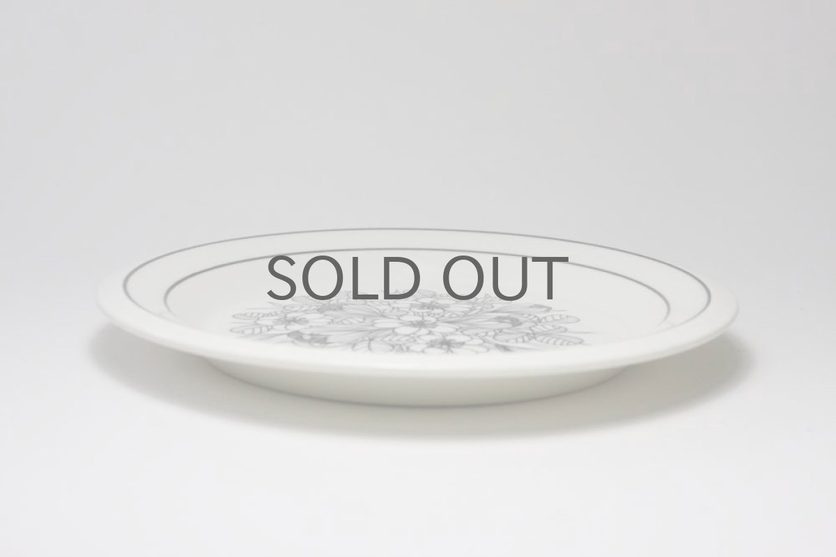 画像3: ARABIA/アラビア/Krokus/クロッカス/プレート17cm/ブラック＆ホワイト/美品 (3)