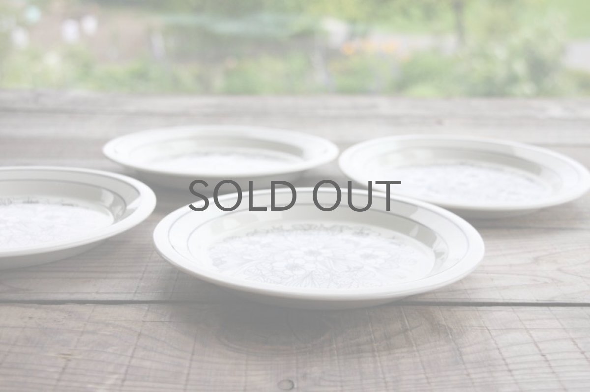 画像4: ARABIA　アラビア　Krokusクロッカス　プレート20ｃｍ　ブラック＆ホワイト (4)