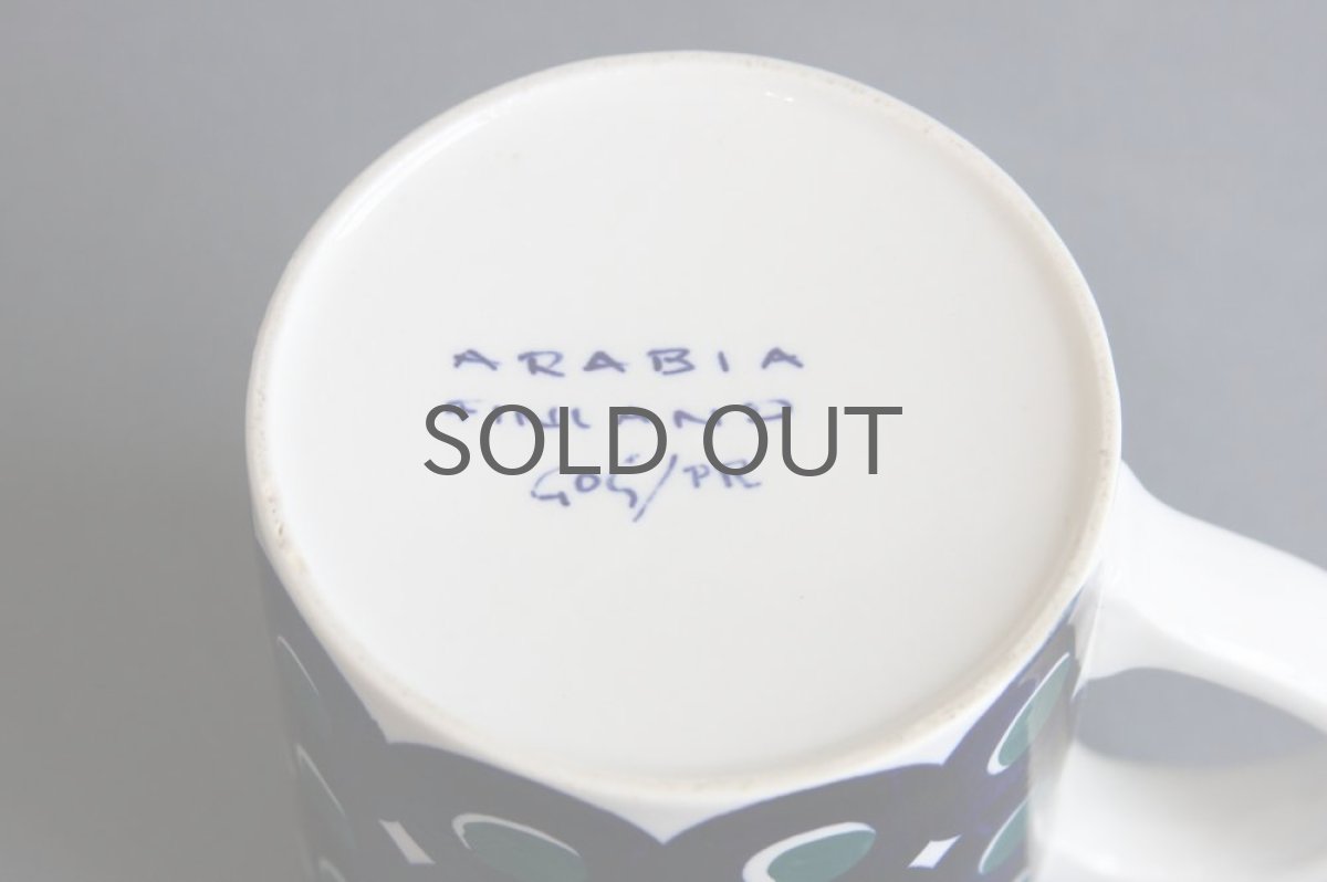 画像4: 北欧食器ヴィンテージ/ARABIA/アラビア Gunvor Olin-Gronqvist 特大マグ ドット (4)