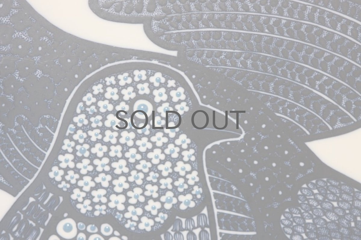 画像5: ARABIA/アラビア/ライヤ・ウオシッキネン/レア陶板/小鳥の親子 (5)