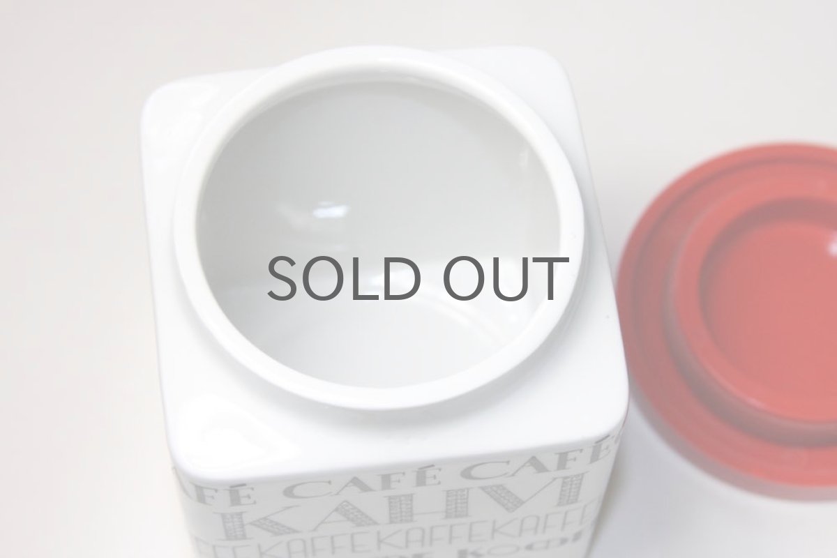 画像7: ARABIA/アラビア/陶製コーヒーキャニスター/レッド (7)