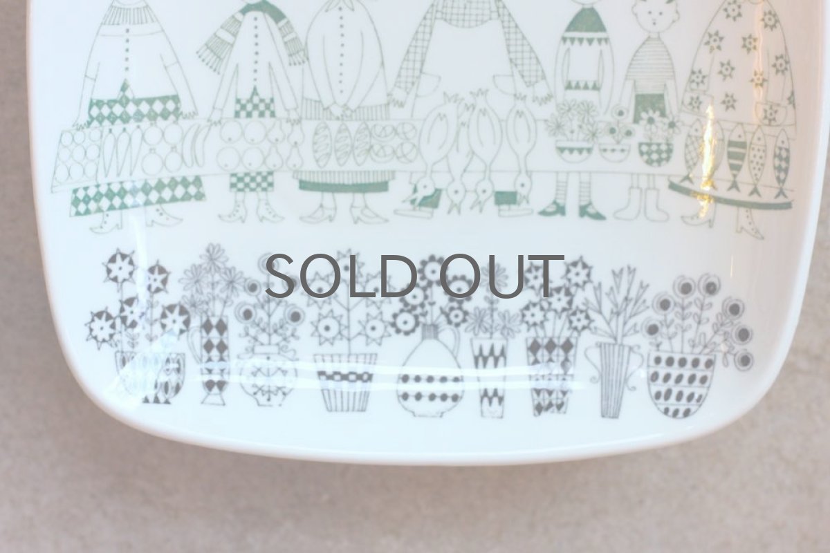 画像3: ARABIA/アラビア/ライヤ・ウオシッキネン/ヘルシンキマーケット絵皿 (3)