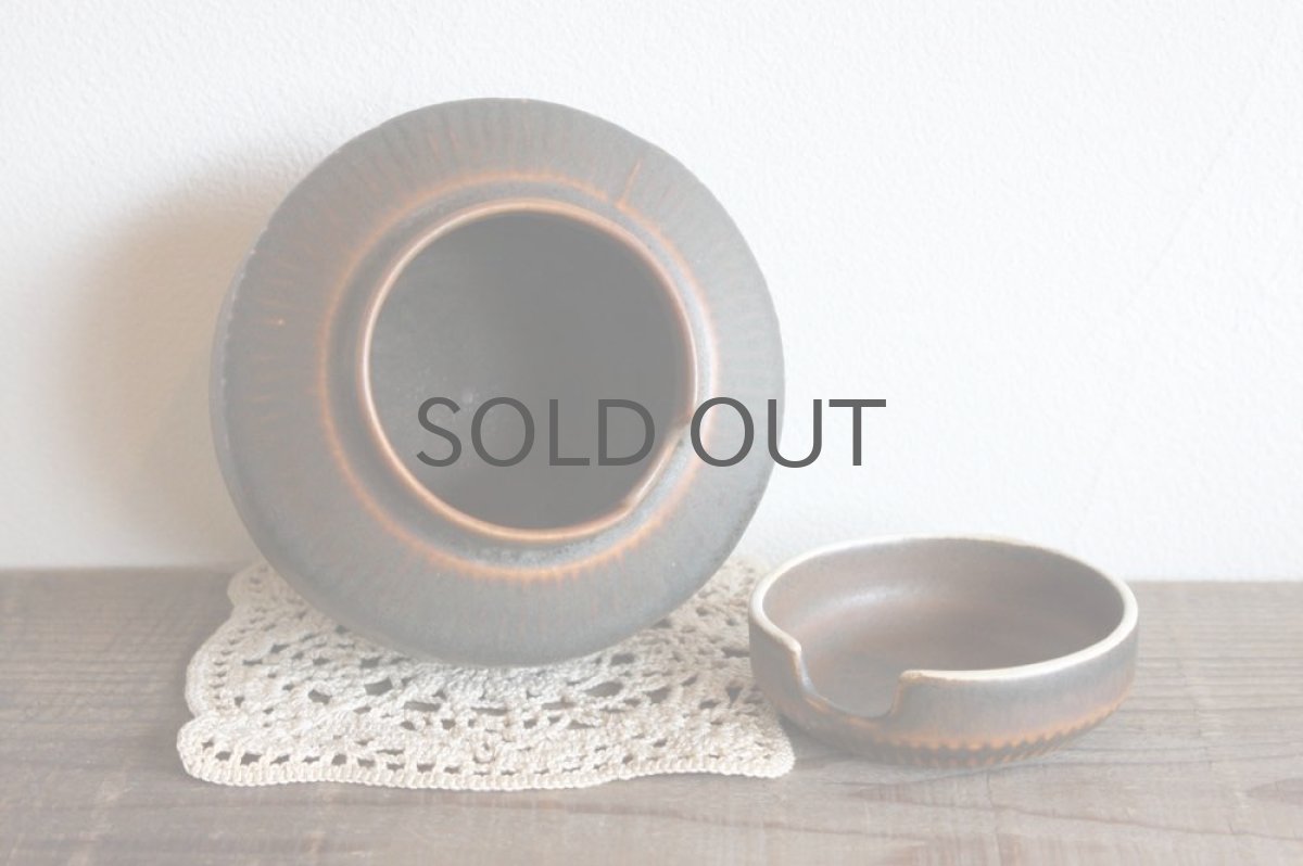 画像5: ARABIA/アラビア  フルーツ柄　ジャムポット　ブラウン (5)