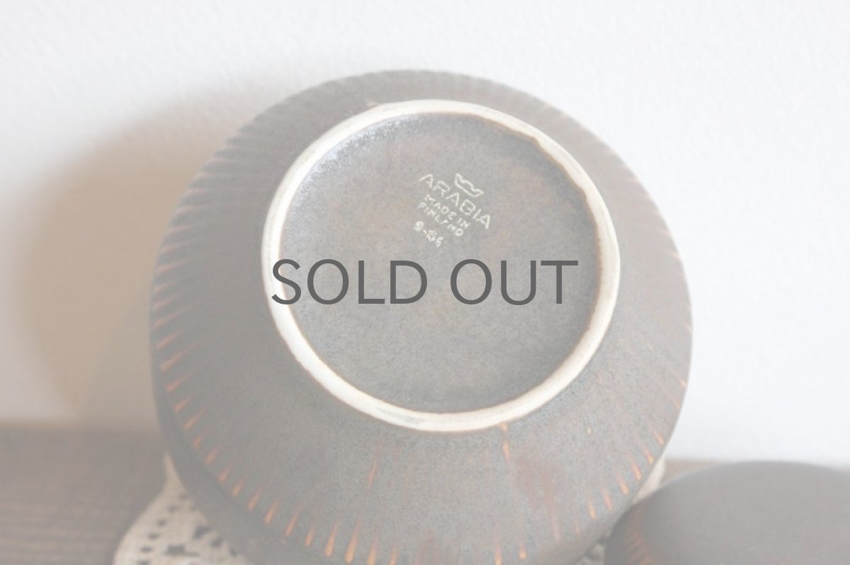 画像6: ARABIA/アラビア  フルーツ柄　ジャムポット　ブラウン (6)