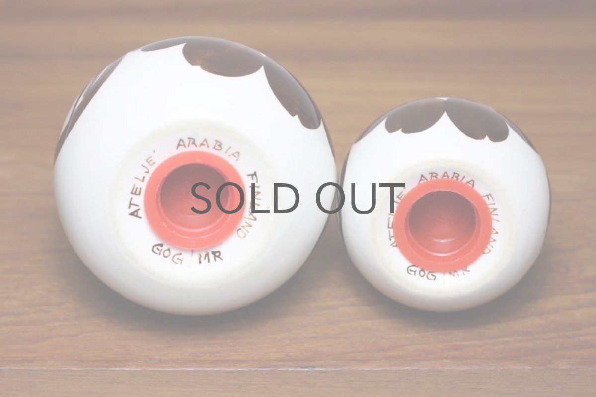 画像6: 北欧食器ヴィンテージ/ARABIA/アラビア Gunvor Olin-Gronqvist/ソルト&ペッパーシェイカー/ブラウン/S&M (6)