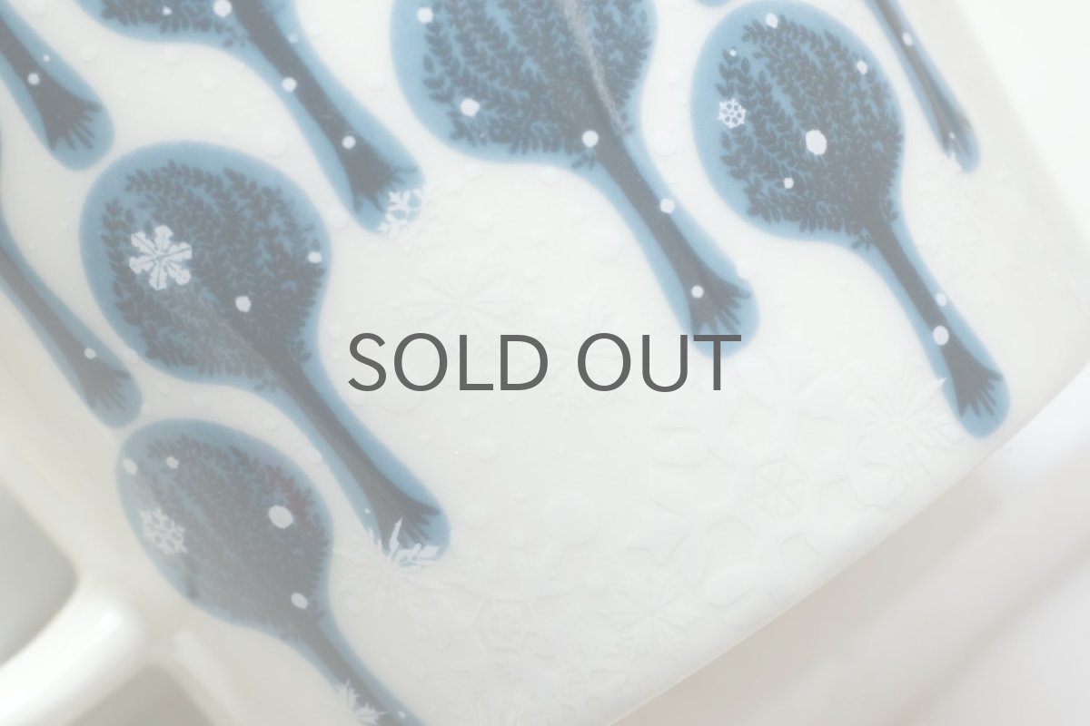 画像4: ARABIA/アラビア/ティーマ/Bysantti/ビサンティ/ネイビー/雪の結晶/2008年冬季節限定 (4)