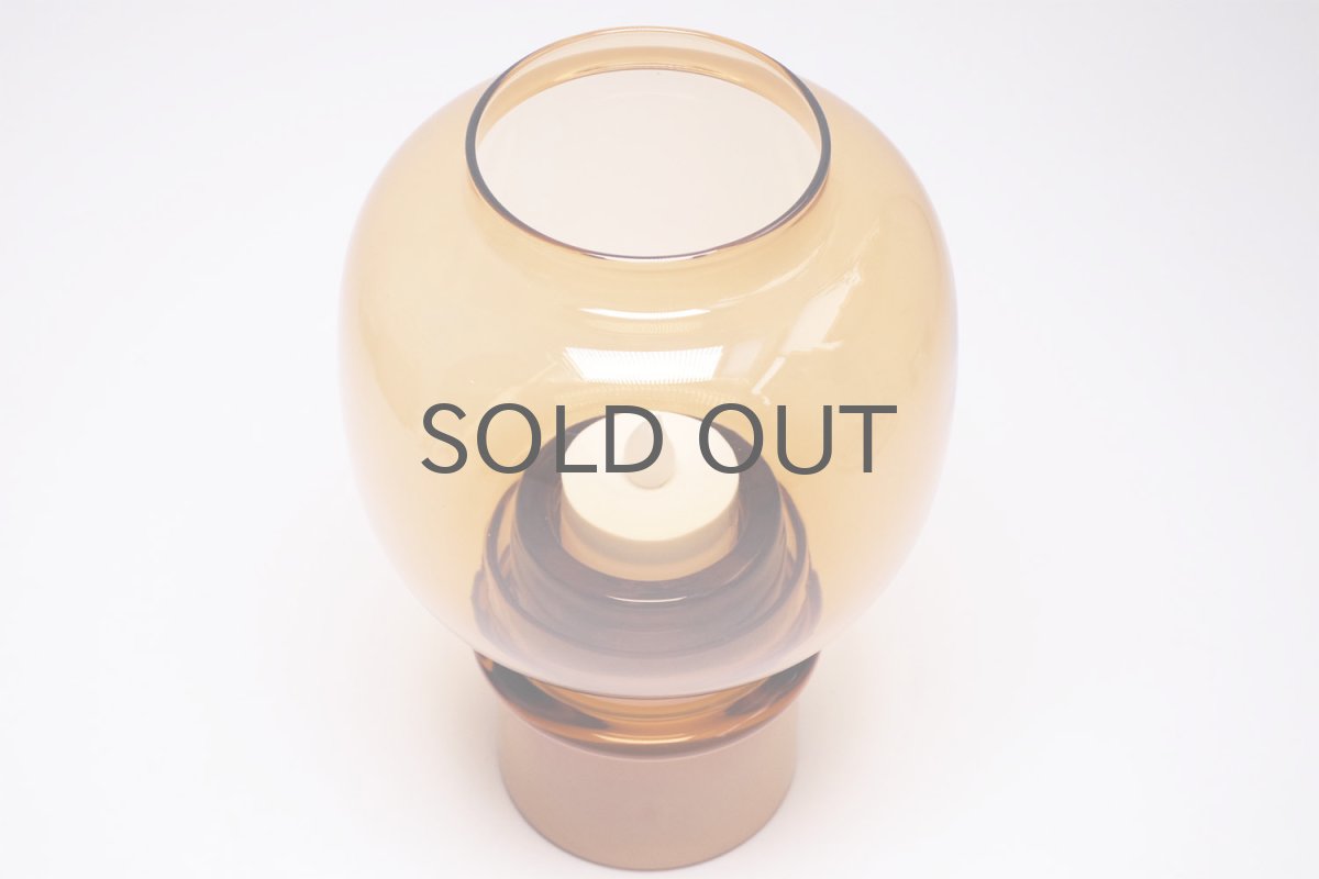 画像3: 北欧ビンテージガラス/NUUTAJARVI/Tuikku/ランタンキャンドルホルダー&キャンドルスタンド/ハニー (3)