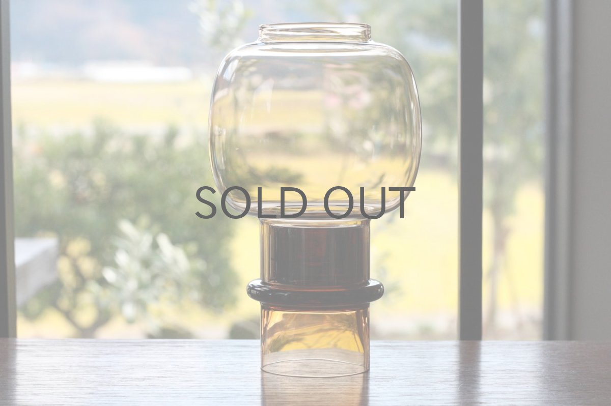 画像6: 北欧ビンテージガラス/ARABIA/キャンドルホルダー&キャンドルスタンド/ライトアンバー (6)