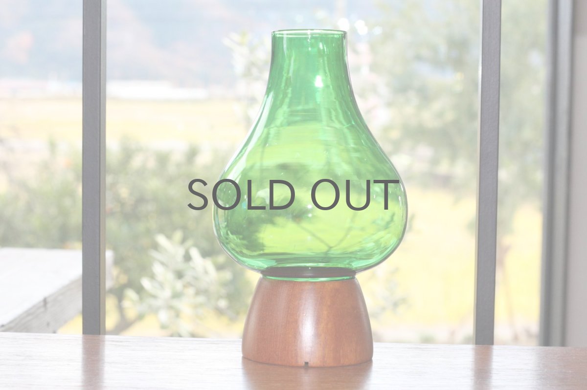 画像7: 北欧ビンテージガラス/スウェーデン/キャンドルホルダー&キャンドルスタンド/グリーン (7)